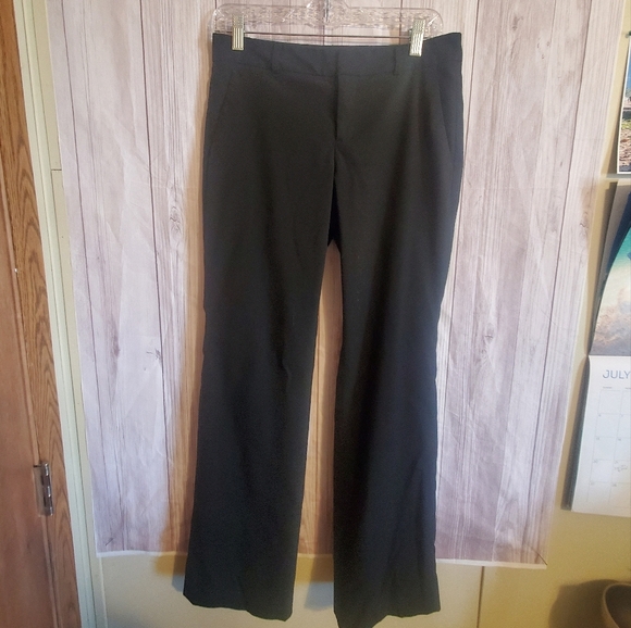 BANANA REPUBLIC 4P. MARTIN FIT BLACK OFFICE PANTS. - Picture 2 of 6